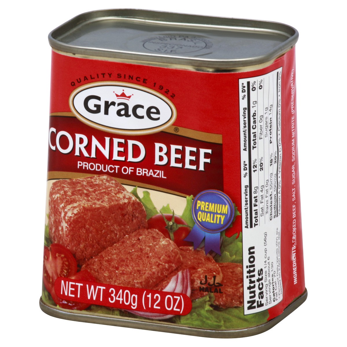 slide 3 of 10, Grace Corned Beef with Juices, 12 oz