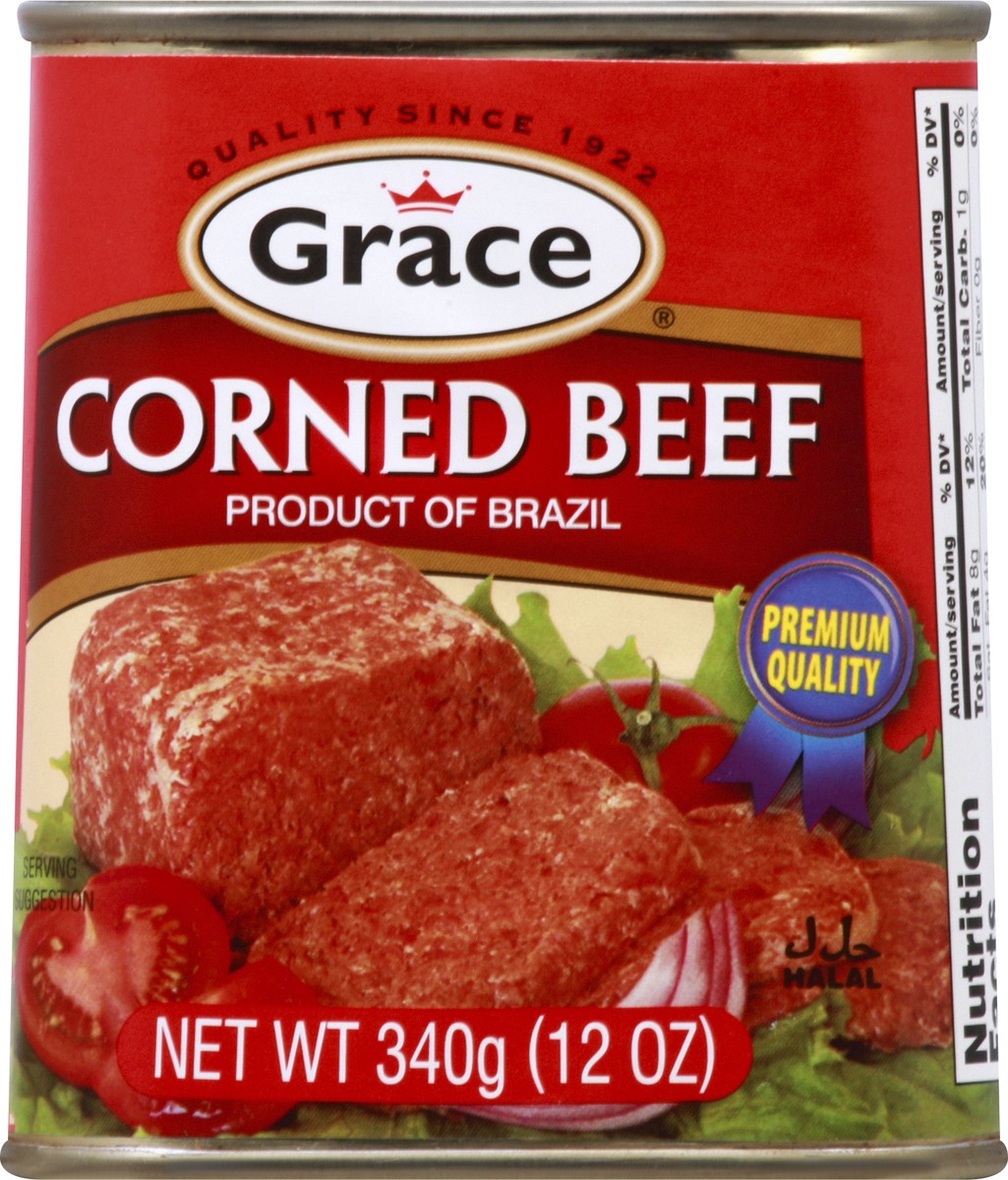 slide 10 of 10, Grace Corned Beef with Juices, 12 oz