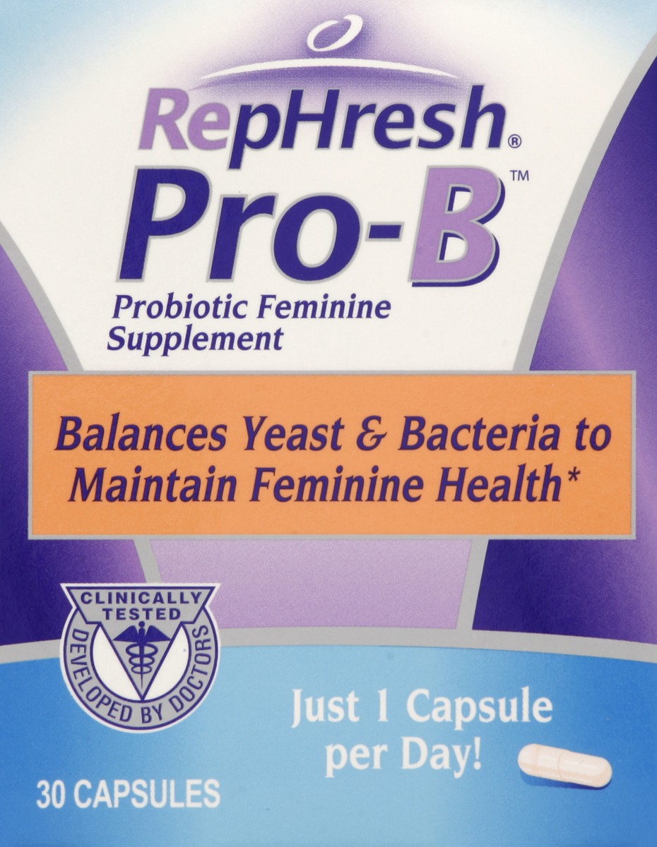 slide 4 of 5, RepHresh Pro-B Probiotic Feminine Supplement, 30 ct