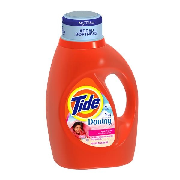 slide 1 of 1, Tide Liquid Detergent Wdowny April Fresh, 40 oz