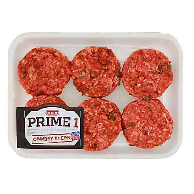 slide 1 of 1, H-E-B Prime 1 Beef Cowboy Slider, per lb