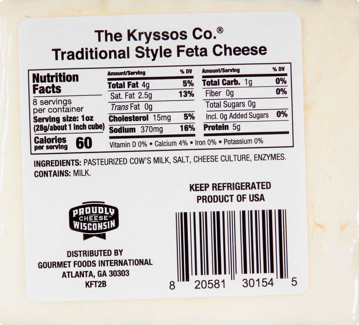 slide 5 of 11, Kryssos Cheese, 8 oz