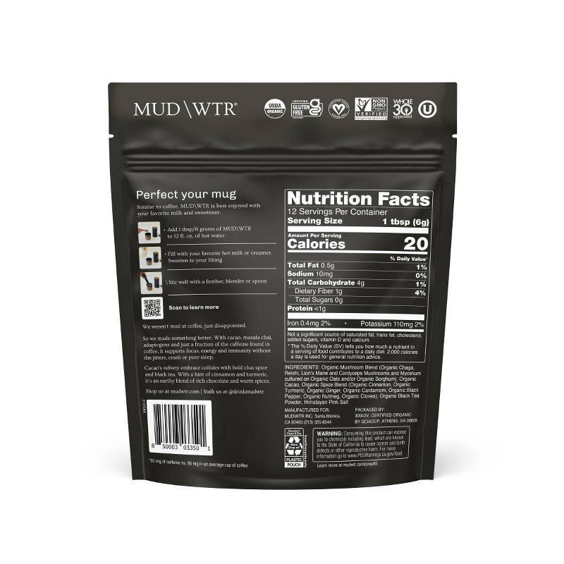 slide 4 of 5, Mud\Wtr Superfunctional Rise Cacao Coffee Alternative 2.5 oz, 2.5 oz