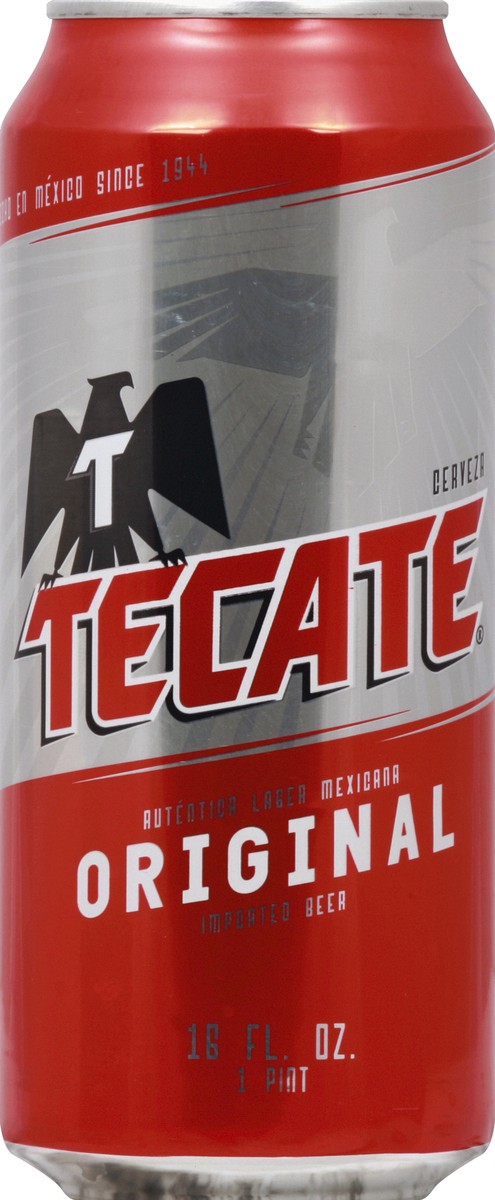 slide 4 of 4, Tecate Original Beer 4-Pack Of 16Oz Cans, 1 ct