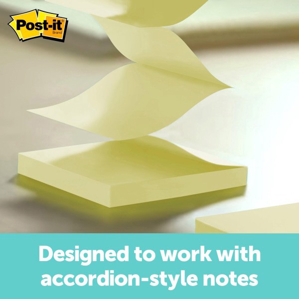 slide 5 of 7, Post-it Pop-up Notes Clear Top Pop-up Note Dispenser For 3 x 3 Self-Stick Notes, Black, 3 in x 3 in