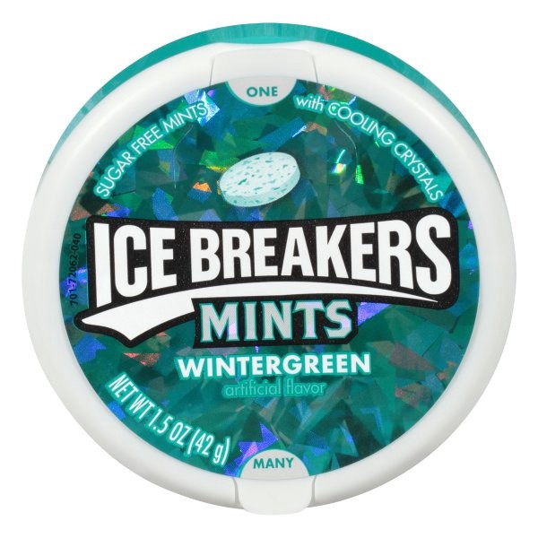 slide 1 of 8, Ice Breakers Mints, Wintergreen Flavor, Sugar Free, 1.5 oz