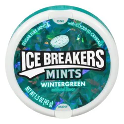 Ice Breakers Mints, Wintergreen Flavor, Sugar Free