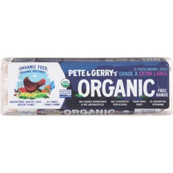 Pete and Gerry's Eggs, Organic, Free Range, Extra Large