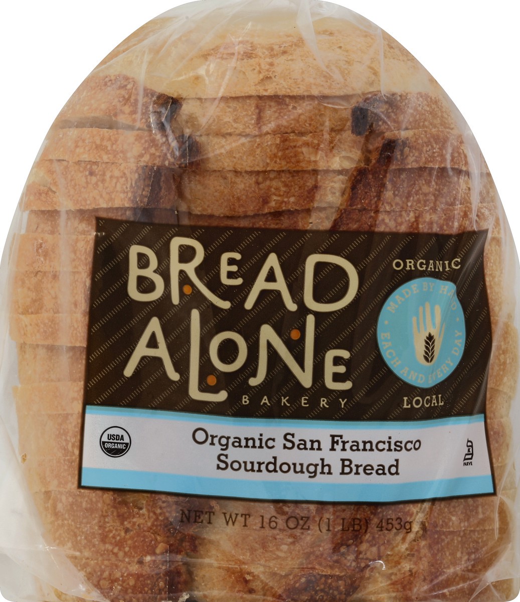 slide 3 of 5, Bread Alone Organic San Fran Sourdough, 22 oz