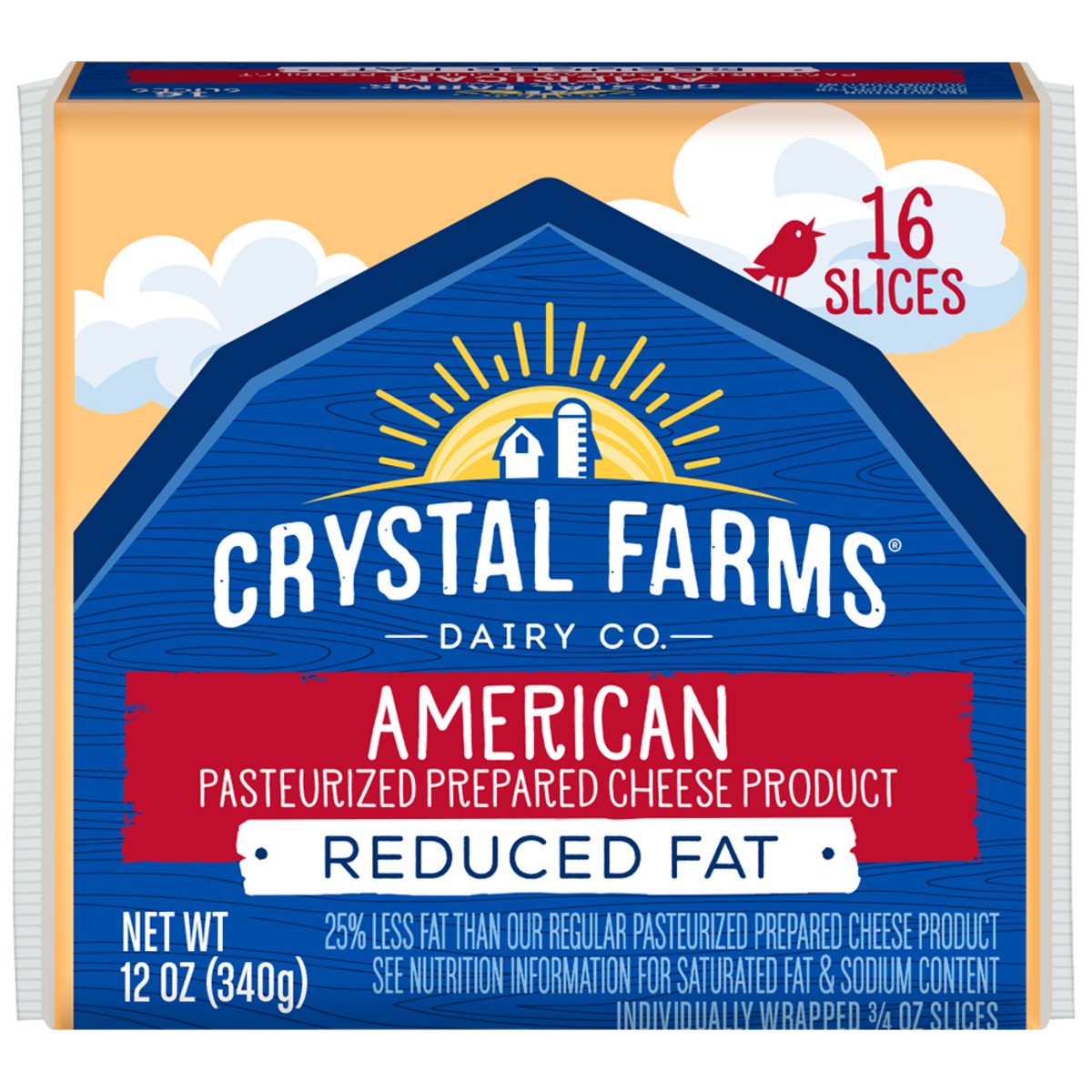 slide 3 of 5, Crystal Farms Cheese, 12 oz