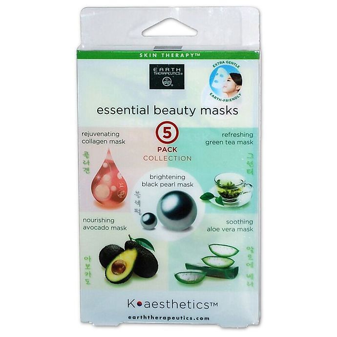 slide 1 of 3, Earth Therapeutics Assorted Facial Sheet Masks, 1 ct