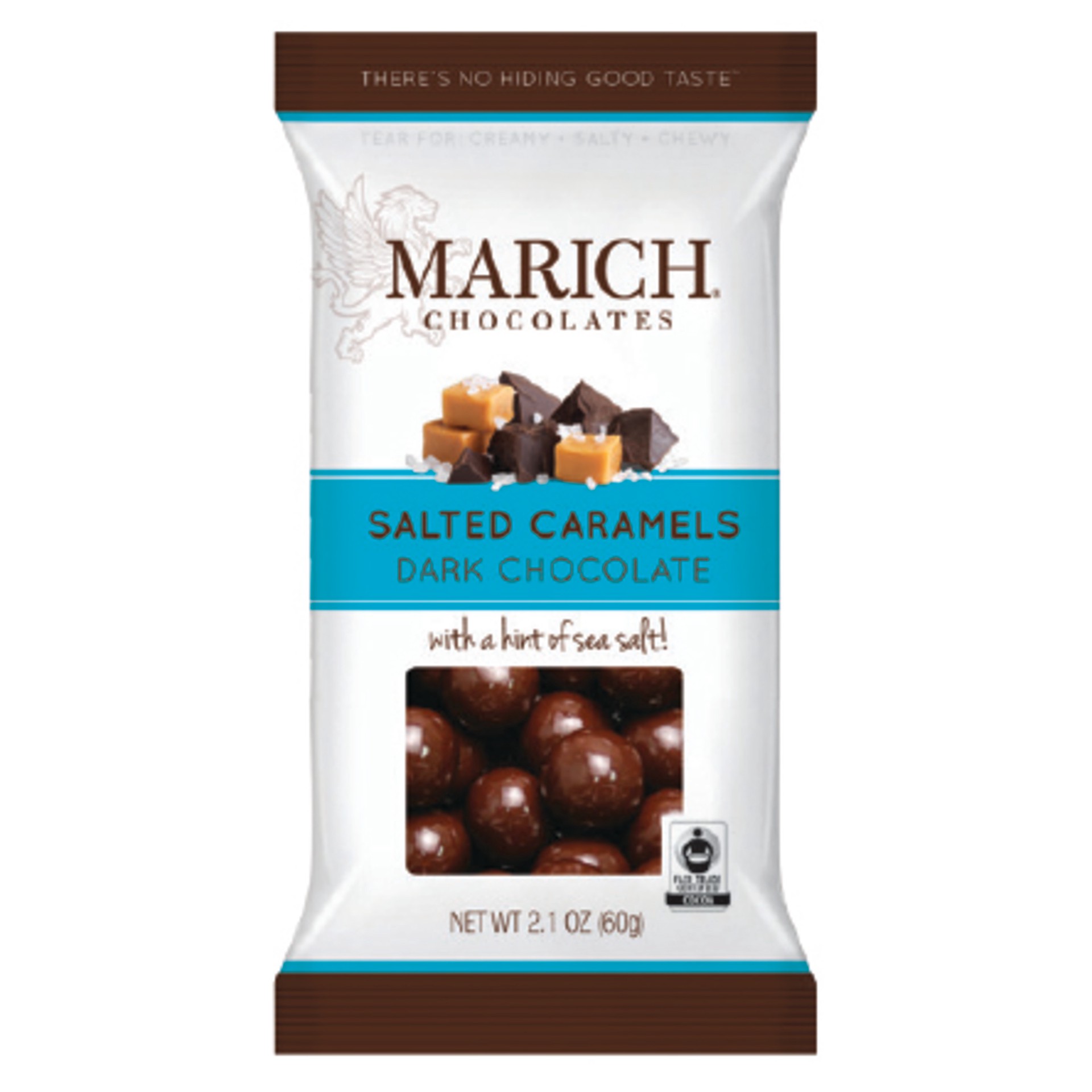 slide 1 of 1, Distributed Consumables Marich Natural Chocolate Sea Salt Caramel, 1 ct