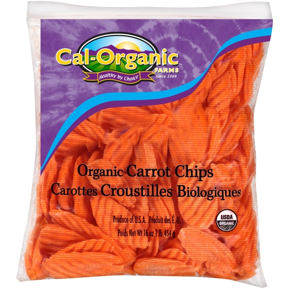 slide 1 of 5, Cal-Organic Farms Organic Carrot Chips, 1 lb