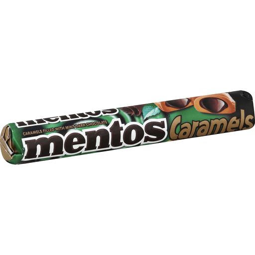 slide 1 of 6, Mentos Caramel & Mint Dark Chocolate Rolls, 1.32 oz