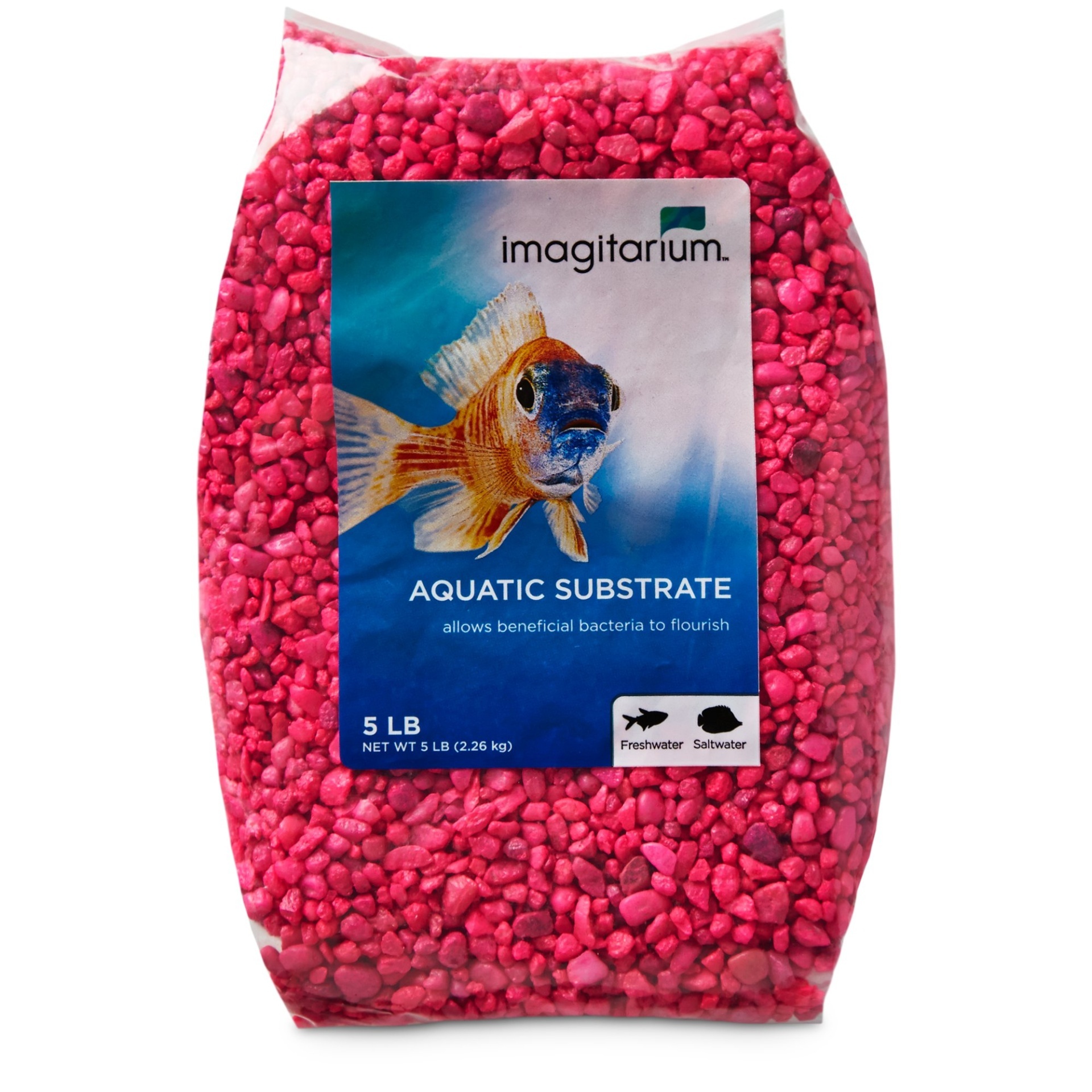 slide 1 of 1, Imagitarium Neon Pink Aquarium Gravel, 5 lb
