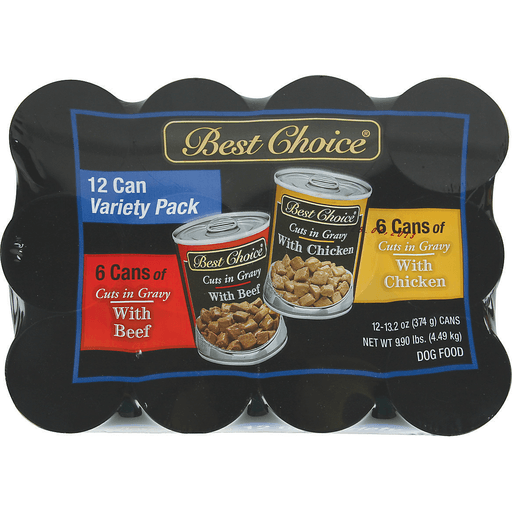 slide 1 of 1, Best Choice Cuts Flavor Dog Food Variety Pack, 12 ct