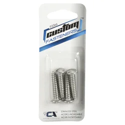 Custom Accessories Custom Stainless Steel Self-Threading License Plate Fasteners