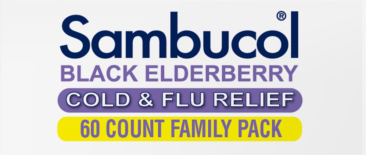 slide 5 of 10, Sambucol Homeopathic Elderberry Cold & Flu Symptom Relief Tablets, 60 ct