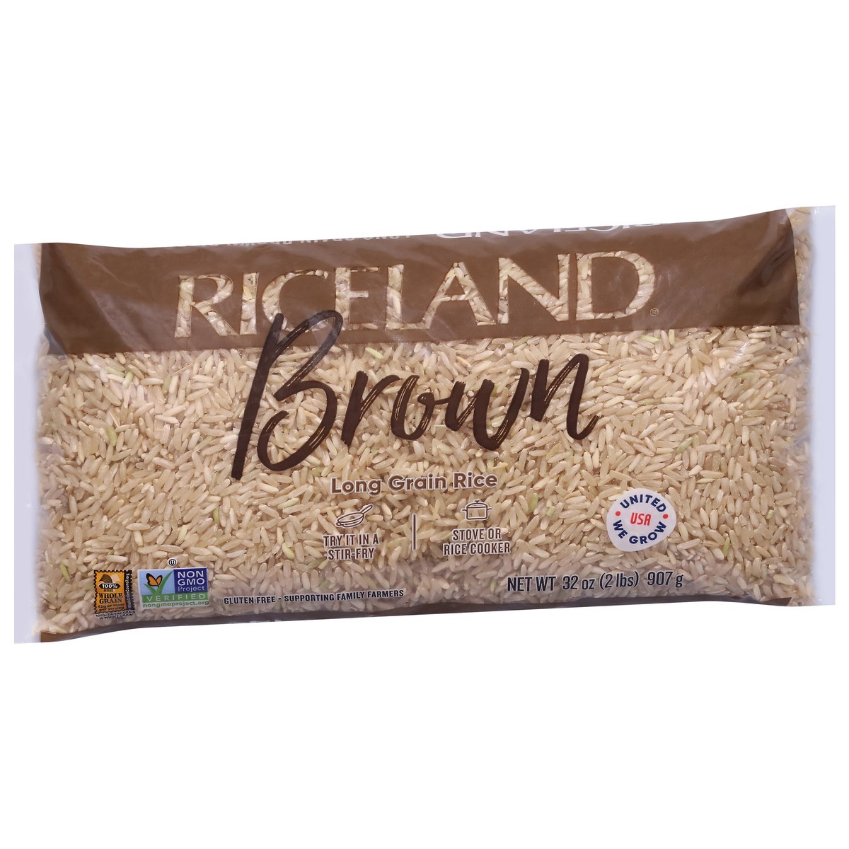 slide 5 of 13, Riceland Long Grain Brown Rice 32 oz, 32 oz