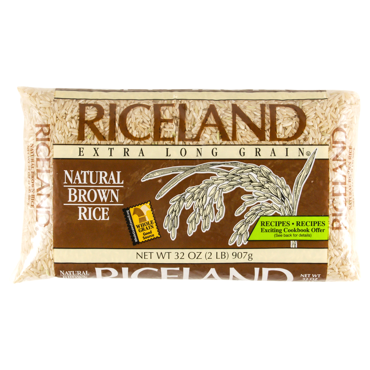 slide 1 of 2, Riceland Extra Long Grain Brown Rice, 32 oz