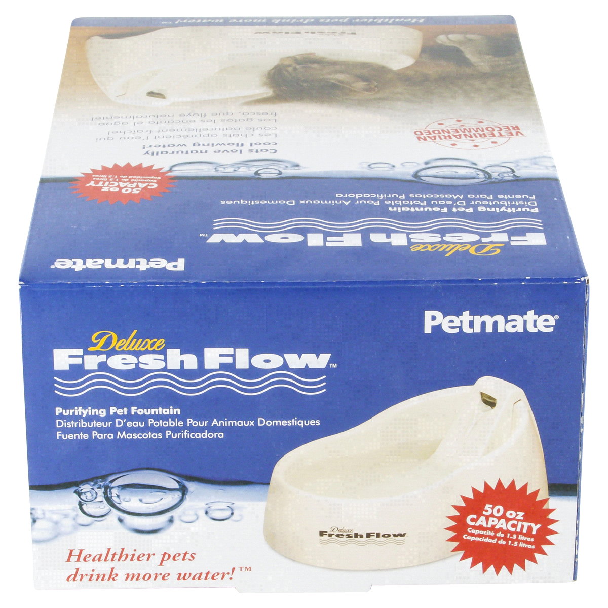 Deluxe fresh best sale flow pet fountain