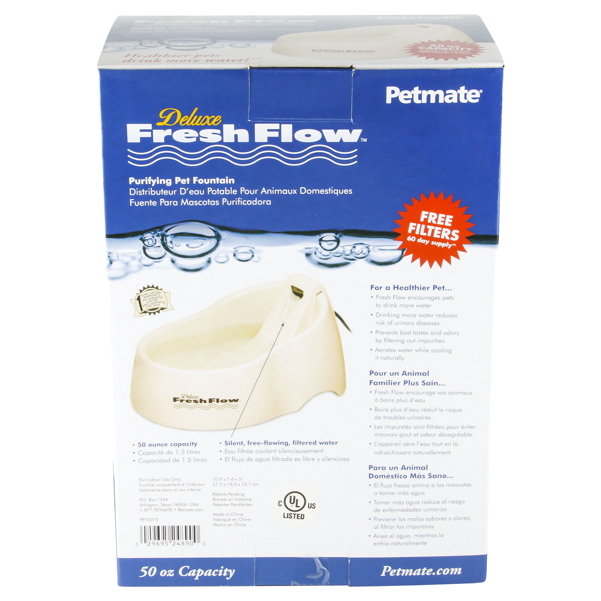 Petmate deluxe sales fresh flow fountain