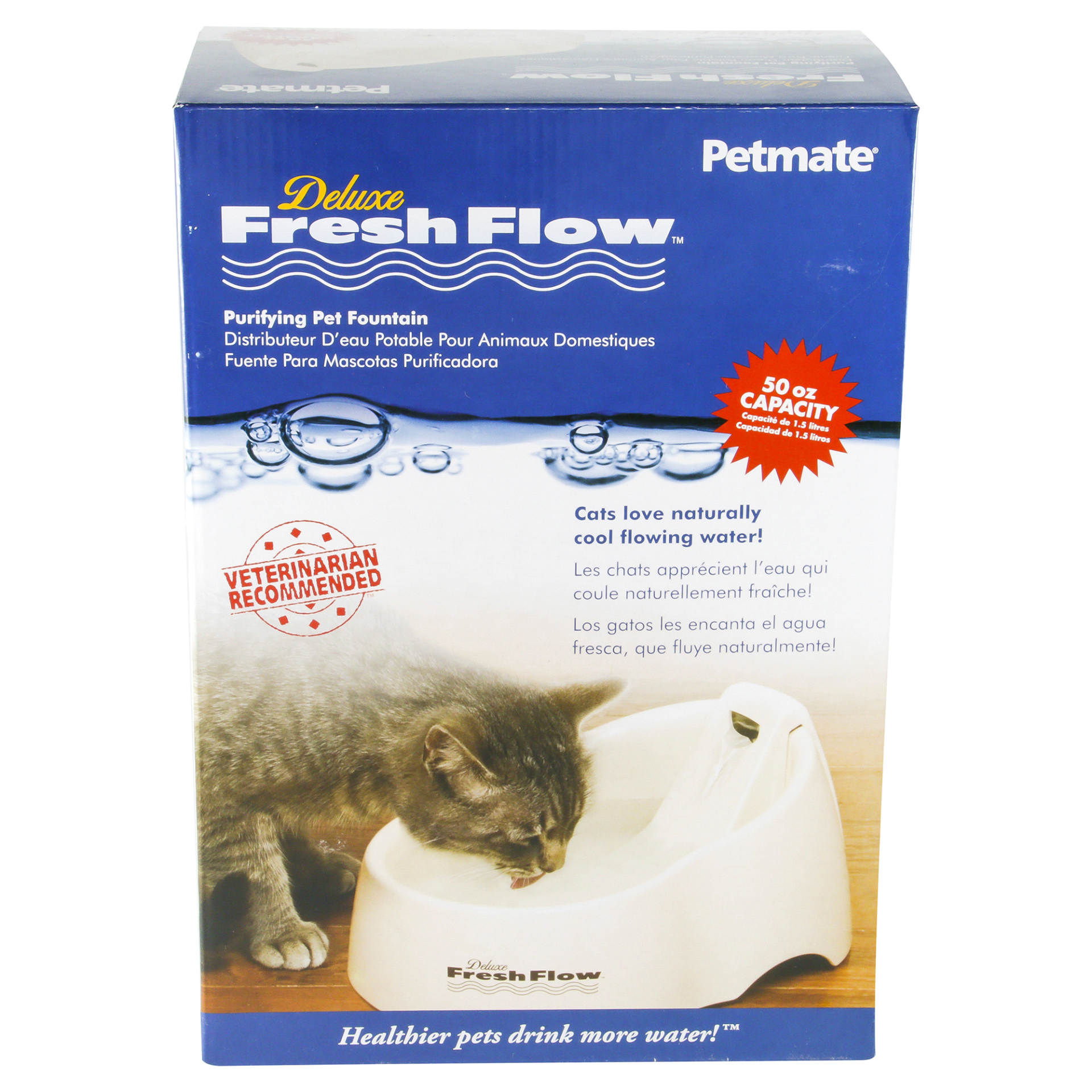 Petmate deluxe 2024 fresh flow fountain