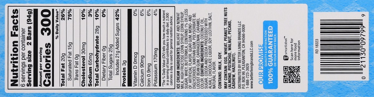 slide 5 of 5, Signature Select Vanilla Sundae Ice Cream Bars 12 - 2.5 fl oz Bars, 12 ct