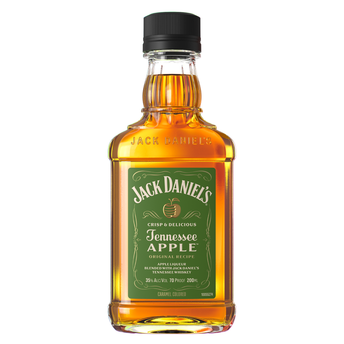 slide 1 of 3, Jack Daniel's Tennessee Apple Flavored Whiskey Specialty, 200mL, 70 Proof, 200 ml