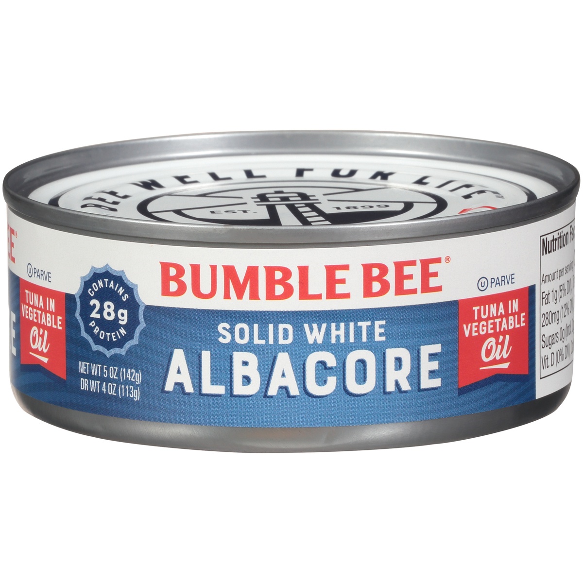 slide 1 of 8, Bumble Bee Solid White Albacore Tuna in Vegetable Oil - 5oz, 