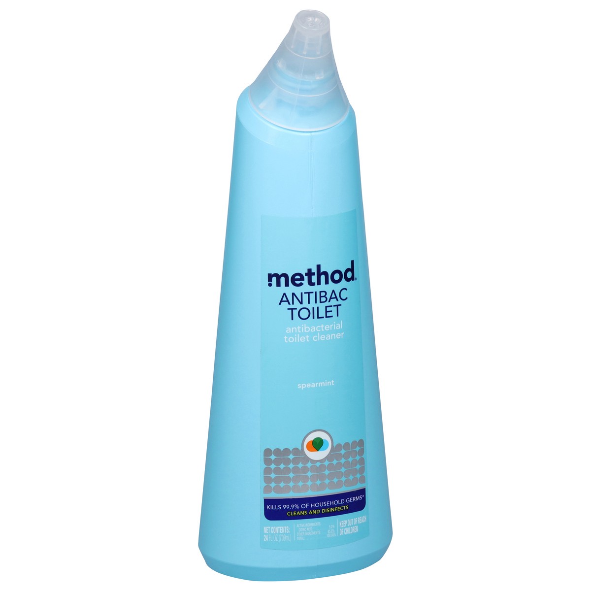 slide 5 of 9, method Antibacterial Spearmint Toilet Cleaner 24 fl oz, 24 fl oz