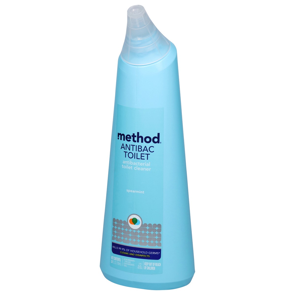 slide 9 of 9, method Antibacterial Spearmint Toilet Cleaner 24 fl oz, 24 fl oz