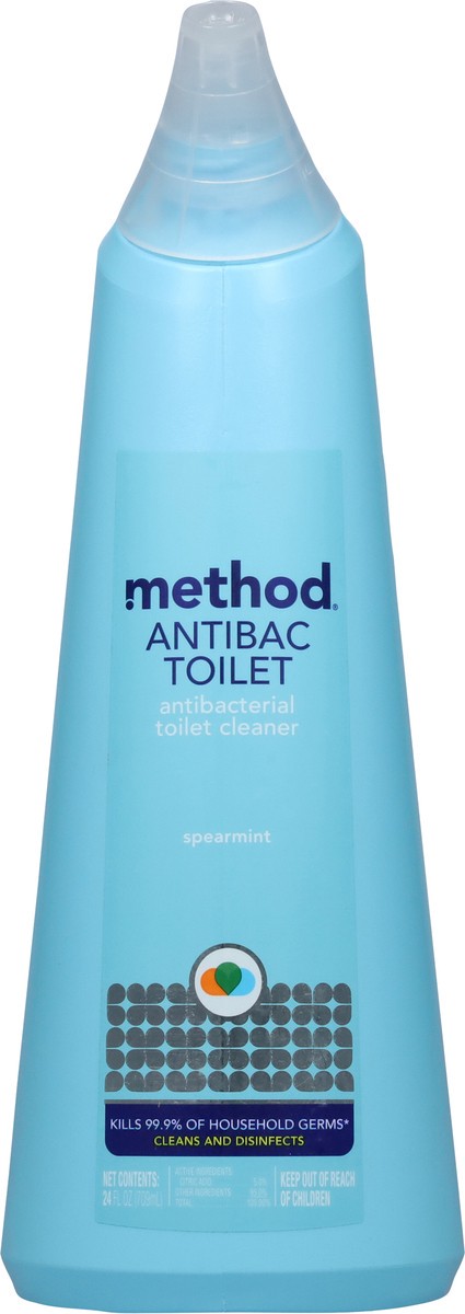 slide 6 of 9, method Antibacterial Spearmint Toilet Cleaner 24 fl oz, 24 fl oz