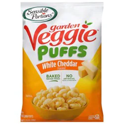 Sensible Portions Garden Veggie White Cheddar Flavored Baked Corn Puffs 3.75 oz