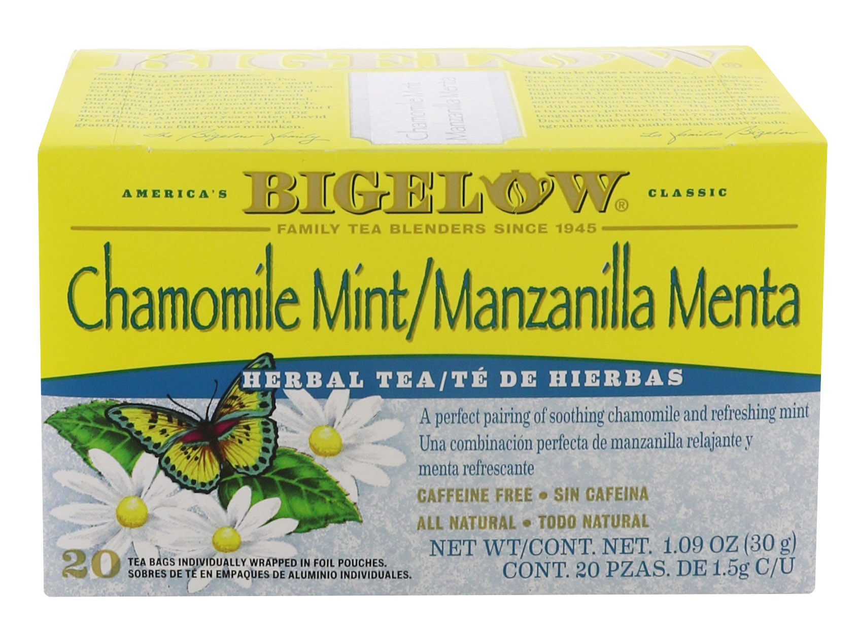 slide 1 of 1, Bigelow Chamomile Mint Tea, 20 ct