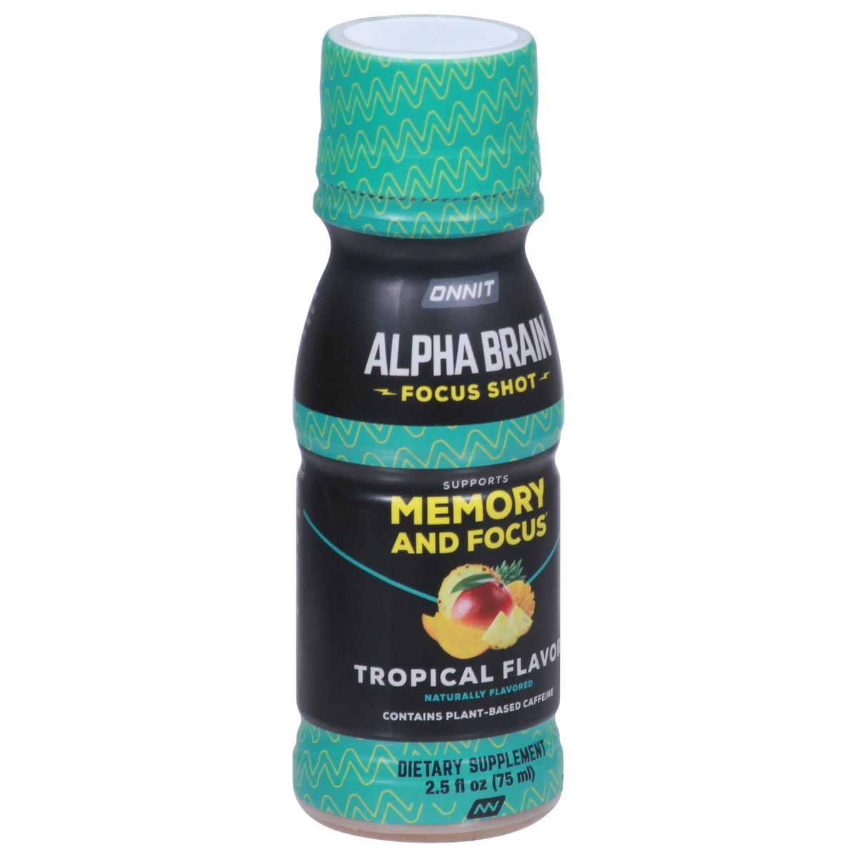 slide 10 of 10, Onnit Alpha Brain Supports Memory and Focus Tropical Flavor Focus Shot 2.5 fl oz, 1 ct
