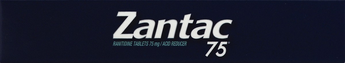 slide 2 of 6, Zantac Acid Reducer, 75 mg, Tablets, 10 ct
