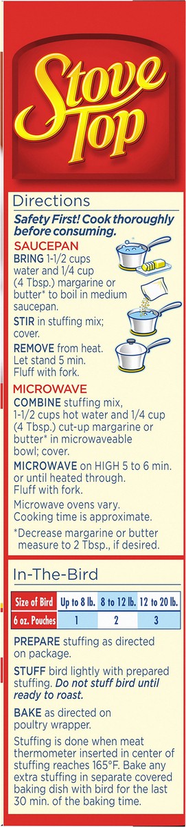 slide 7 of 9, Stove Top Traditional Sage Stuffing Mix, 6 oz Box, 6 oz