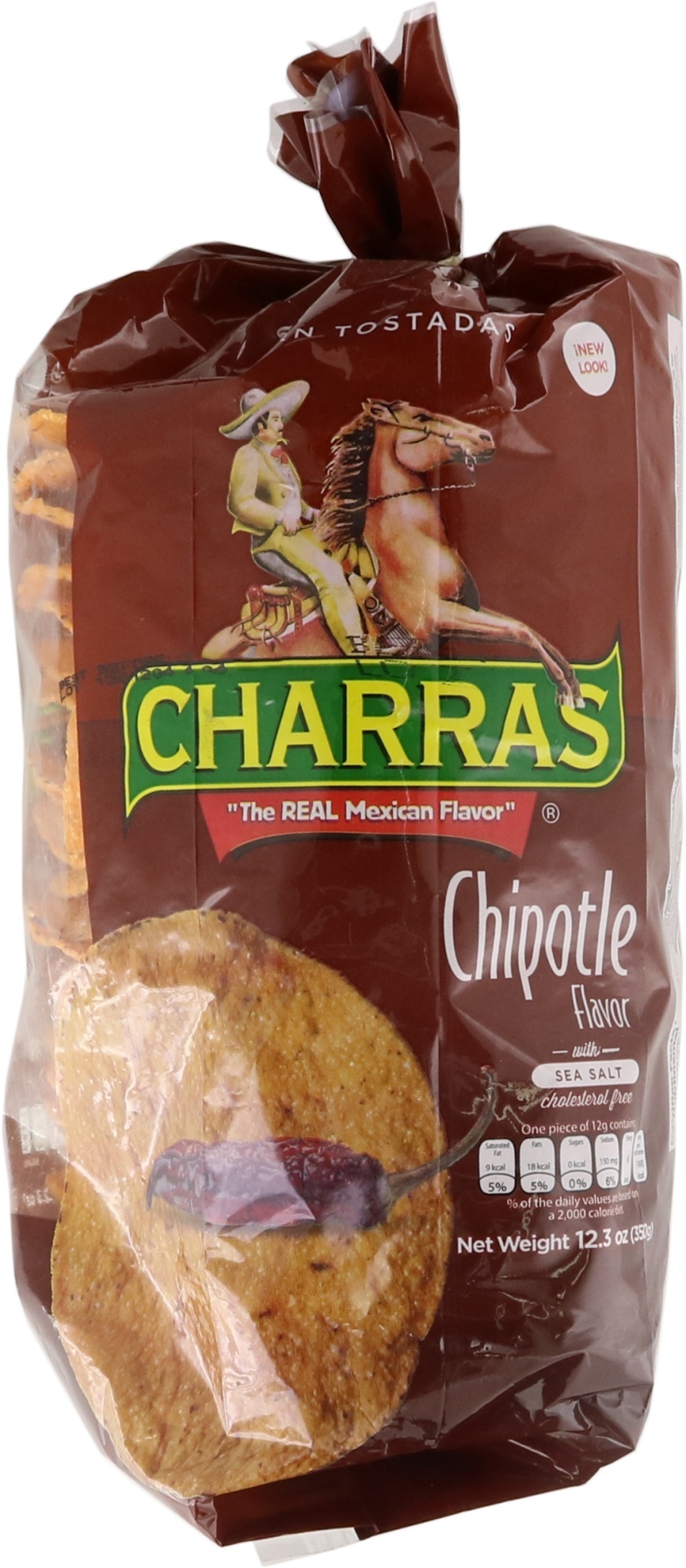 slide 1 of 5, Charras Chipotle Tostadas, 14 oz