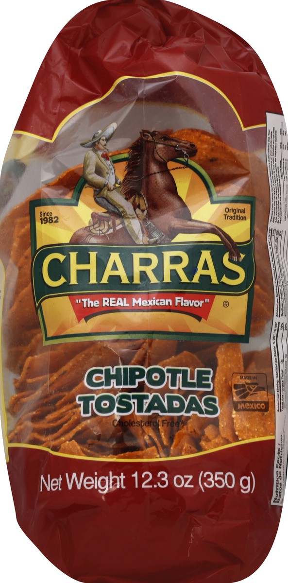 slide 5 of 5, Charras Chipotle Tostadas, 14 oz