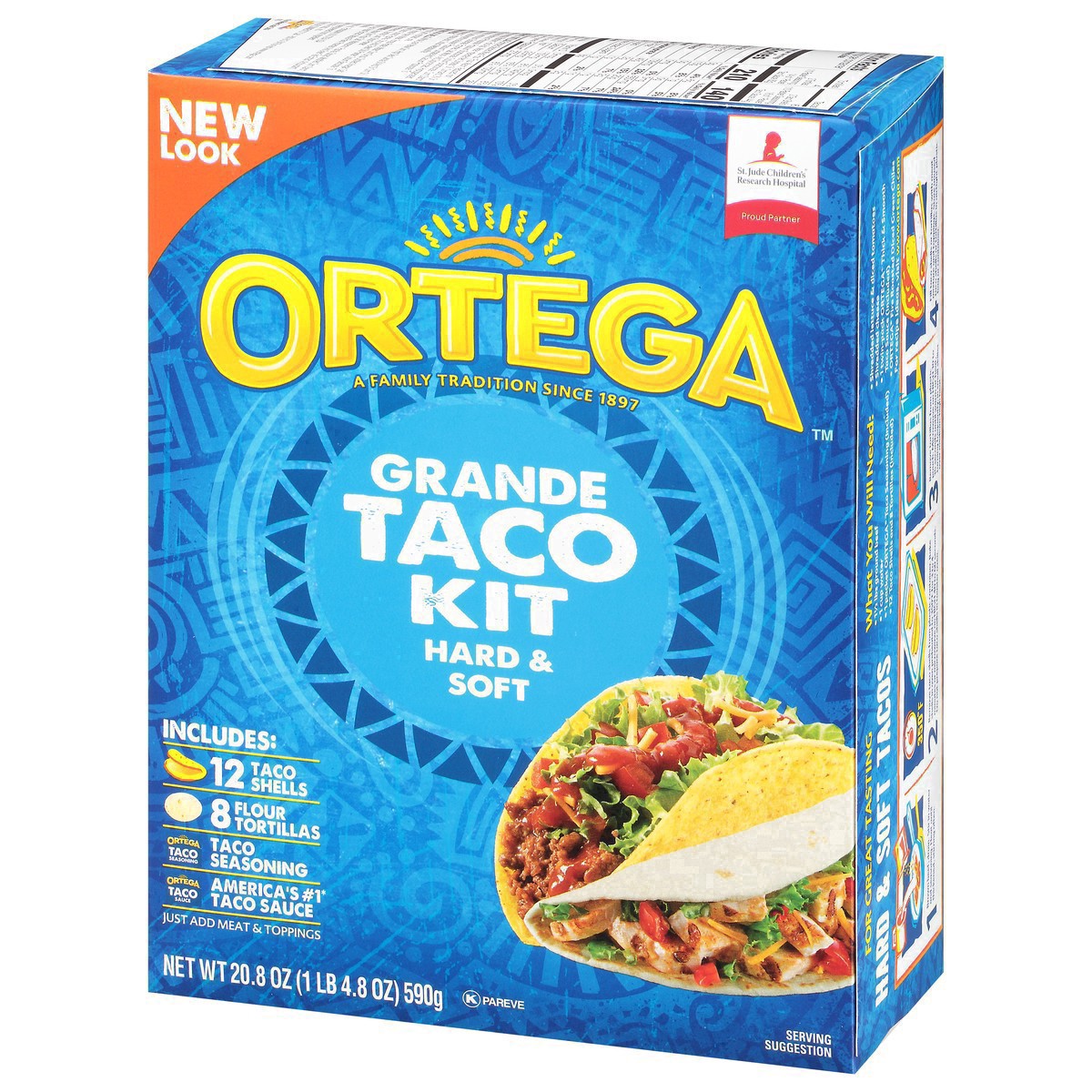 slide 14 of 42, Ortega Hard & Soft Taco Grande Dinner Kit - 20.8oz, 