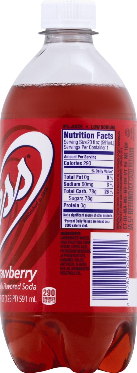slide 4 of 11, Vess Strawbeery Soda - 20 fl oz, 20 fl oz