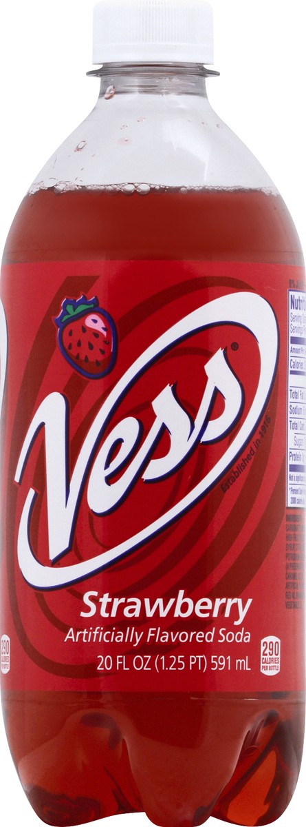 slide 1 of 11, Vess Strawbeery Soda - 20 fl oz, 20 fl oz