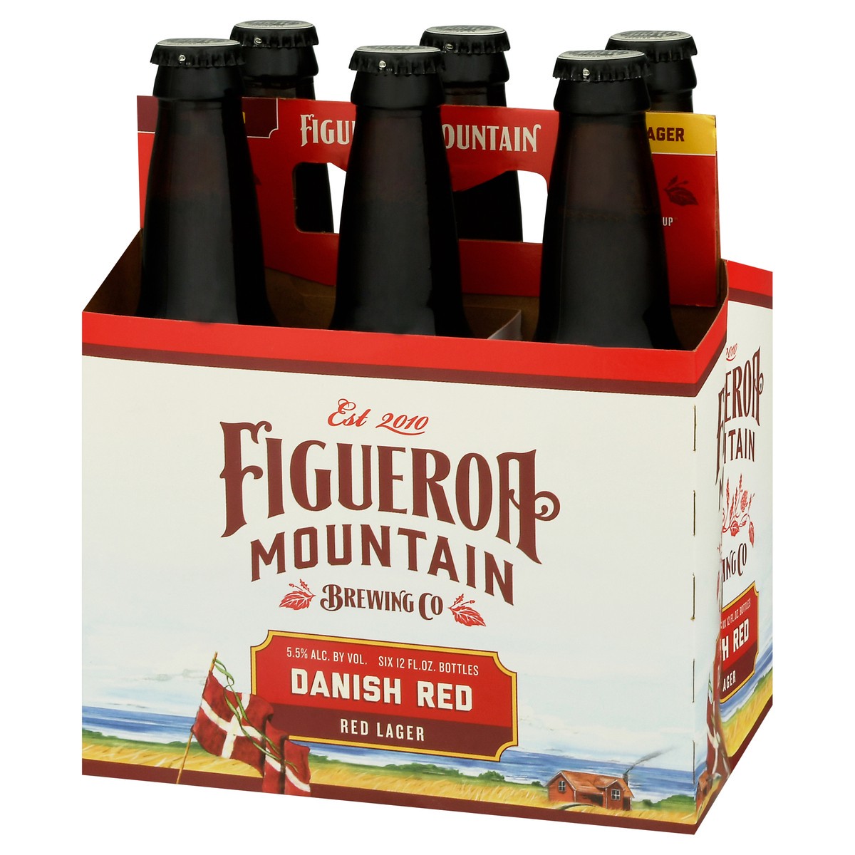 slide 3 of 9, Figueroa Mountain Danish Red Red Lager Beer 6-12 fl oz Bottles, 6 ct; 12 oz