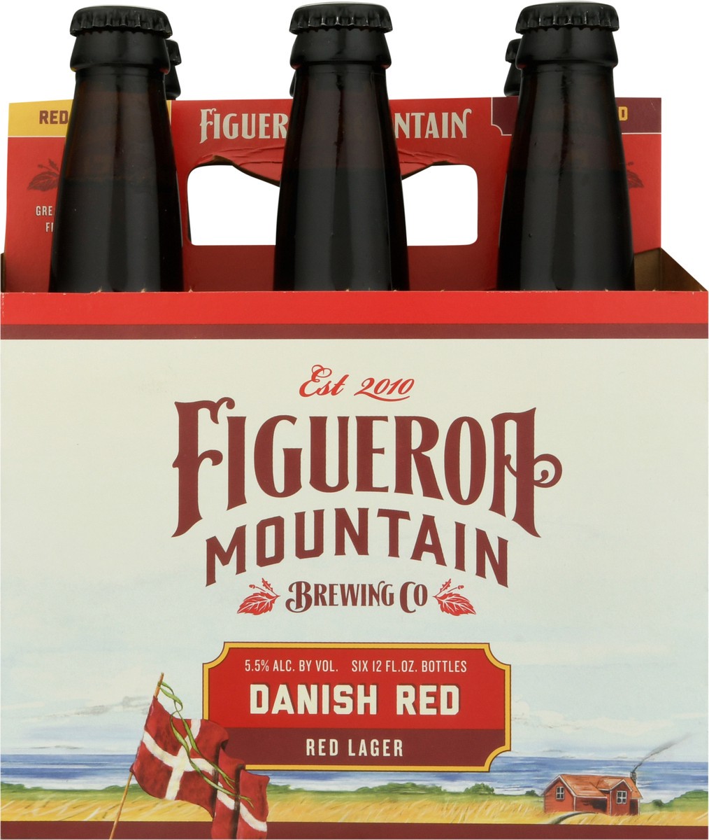 slide 5 of 9, Figueroa Mountain Danish Red Red Lager Beer 6-12 fl oz Bottles, 6 ct; 12 oz