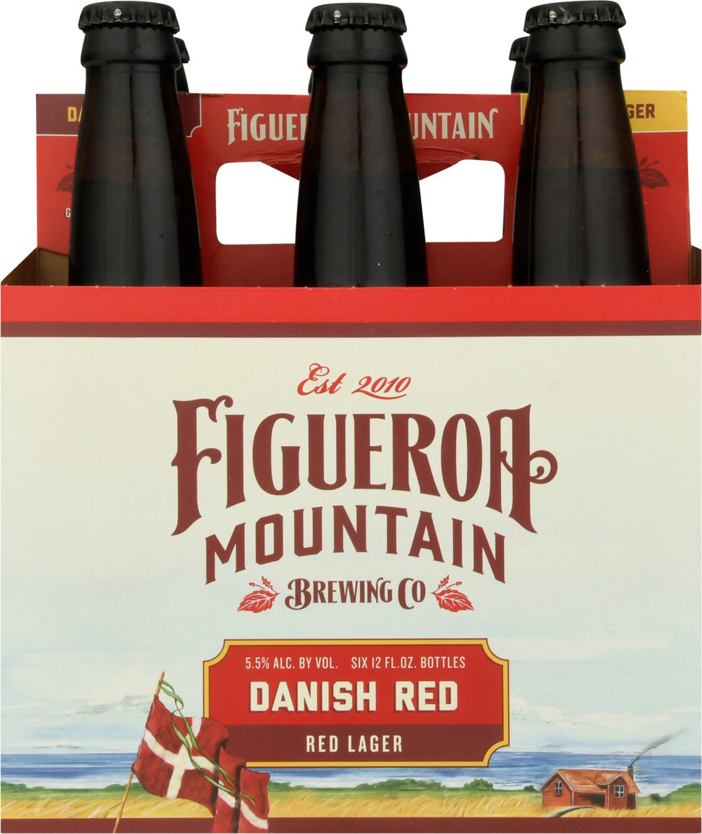 slide 6 of 9, Figueroa Mountain Danish Red Red Lager Beer 6-12 fl oz Bottles, 6 ct; 12 oz