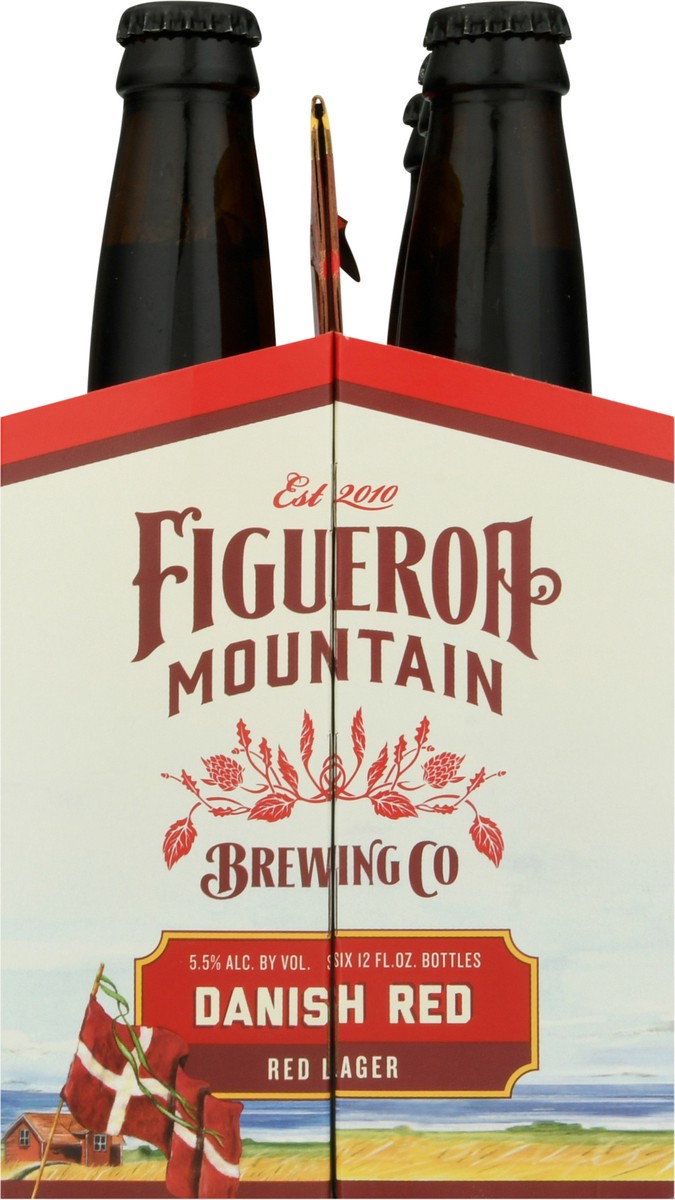 slide 8 of 9, Figueroa Mountain Danish Red Red Lager Beer 6-12 fl oz Bottles, 6 ct; 12 oz