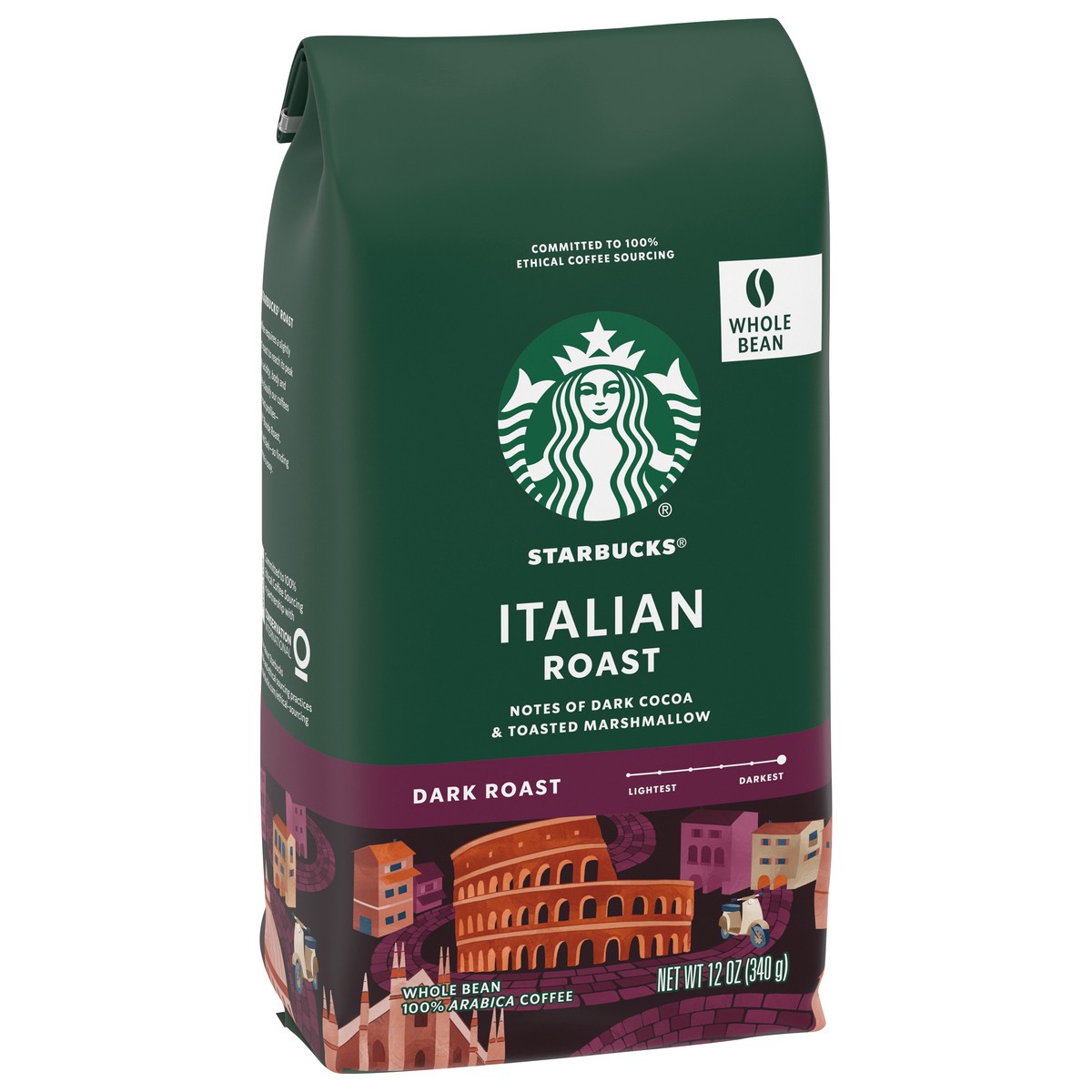 slide 2 of 9, Starbucks Italian Roast Whole Bean Coffee, 12 oz