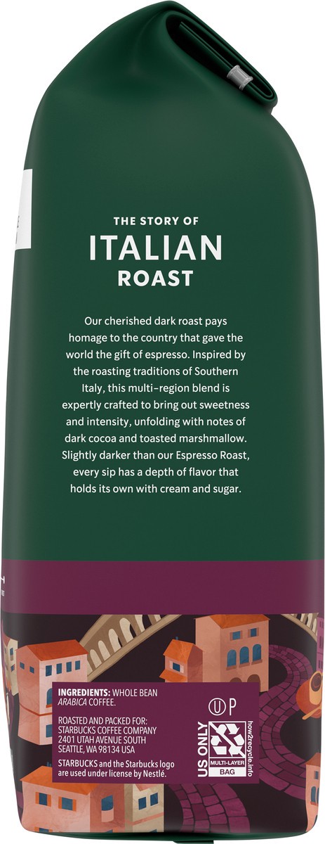 slide 5 of 9, Starbucks Italian Roast Whole Bean Coffee, 12 oz