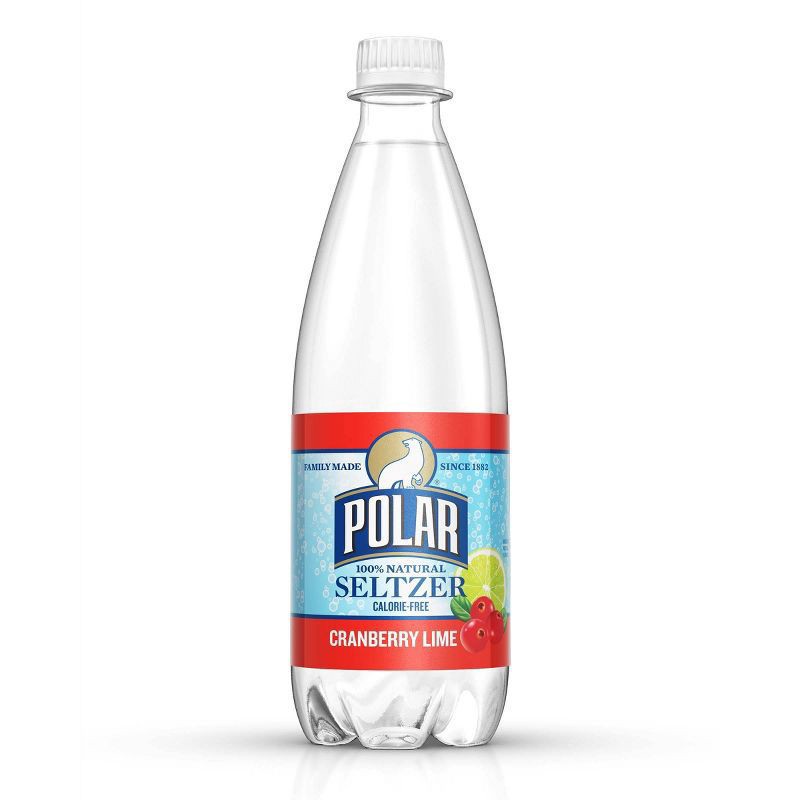 slide 1 of 2, Polar Beverages Polar Seltzer Water Cranberry Lime- 20 fl oz, 20 fl oz